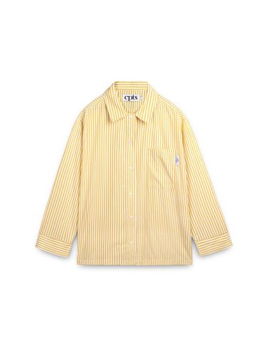 Relaxed Fit Stripe Pajama Shirt [Yellow] - cpts - Modalova