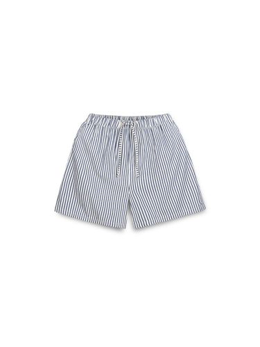 Relaxed Stripe Elastic Pajama Shorts [Blue] - cpts - Modalova