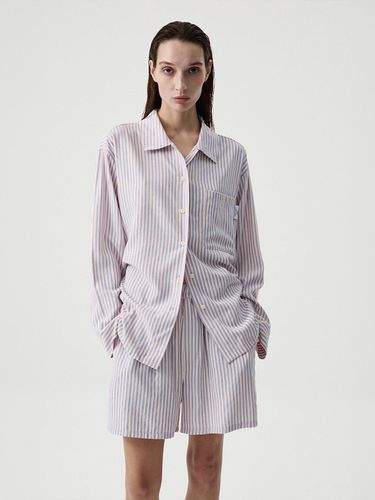 Relaxed Stripe Cotton-Polyester Pajamas [Pink] - cpts - Modalova