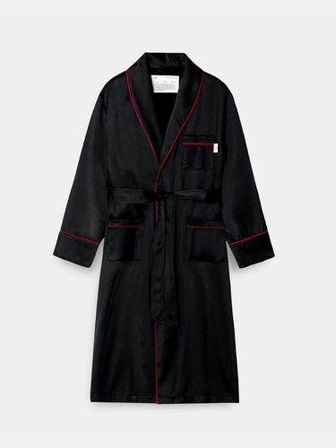 Relaxed Silk-Textured Rayon-Blend Robe [Black] - cpts - Modalova