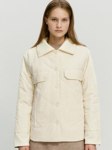 Quilted Lightweight Semi-Overfit Jacket [Ivory] (MAEDPD03SIV) - marieclaire - Modalova