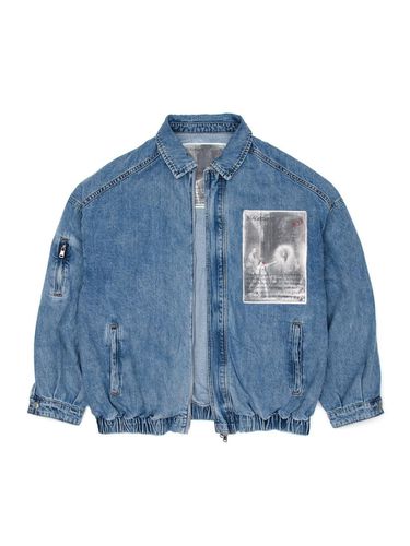 BBD Apparition Zip Up Denim Jacket [Blue] - BLACKBLOND - Modalova