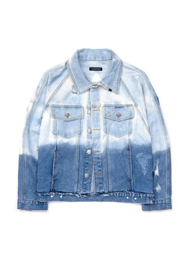 Bleached Custom Raglan Denim Jacket [Blue] - BLACKBLOND - Modalova