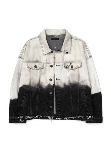 Bleached Custom Basic Denim Jacket [Black] - BLACKBLOND - Modalova