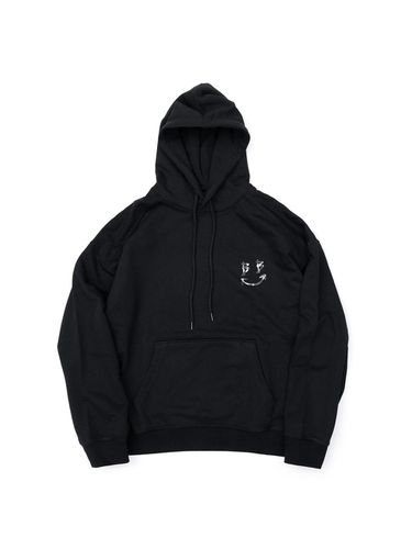 Leopard Classic Smile Logo Hoodie [Black] - BLACKBLOND - Modalova