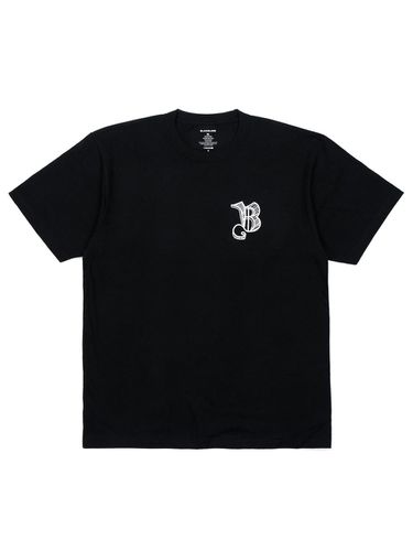 Sketch Logo Essential Cotton T-Shirt [Black] - BLACKBLOND - Modalova