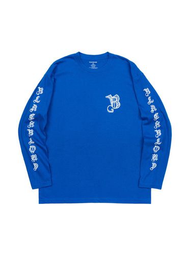 Sketch Logo Long T-Shirt [Blue] - BLACKBLOND - Modalova