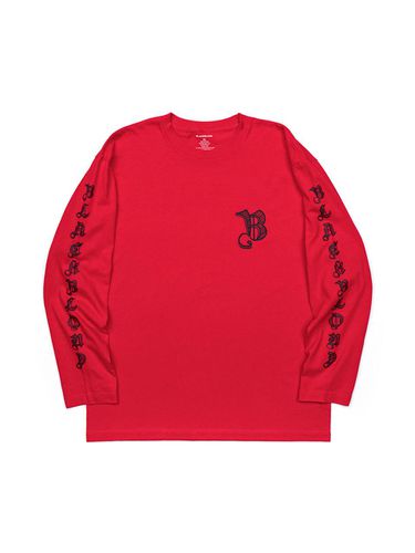 Sketch Logo Long T-Shirt [RED] - BLACKBLOND - Modalova