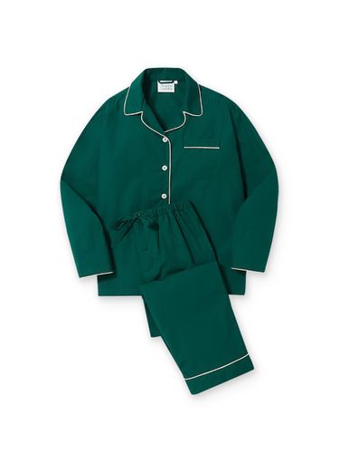 High-Density Cotton Adjustable Waist Pajama Set [GREEN] - SnappyCuddle - Modalova