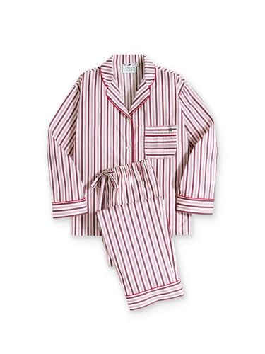 Floral Stripe Cotton Premium Pajama Set - SnappyCuddle - Modalova