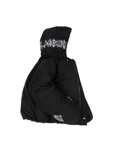 Graffiti Logo Hidden Cuff Puffer Jacket [Black] - BLACKBLOND - Modalova