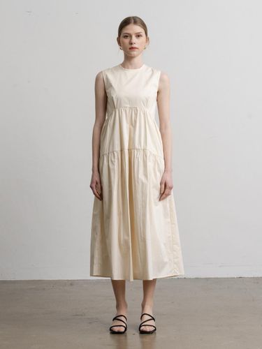 Cotton Sleeveless Dress - TRIMMED - Modalova