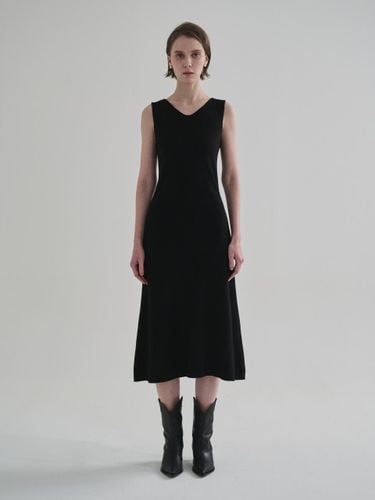 V-neck Sleeveless Knit Dress [] - TRIMMED - Modalova