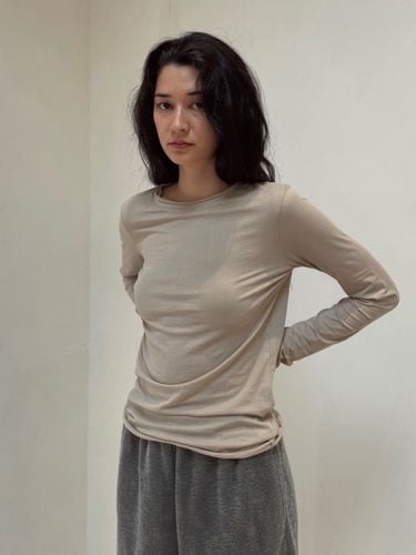 Rough Neck Double Layer Long Sleeve T-shirt - thehausryoo - Modalova