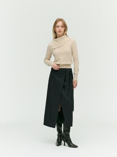 Stitch Detail Wrap Regular Fit skirt (EMOCWSK010) - E.B.M (Edition by Michaa) - Modalova