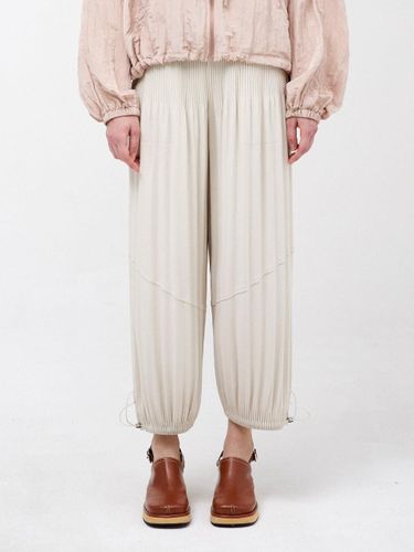 Bottom String Wide Fleece-Lined Pants (LPPTW024002) - Lapli - Modalova