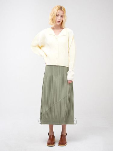 Bottom String Fleece-Lined Pleated Skirt (LPSKW024007) - Lapli - Modalova