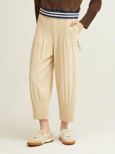 Two-tone Tape Fleece-lined Baggy Pants (LPPTW123002) - Lapli - Modalova