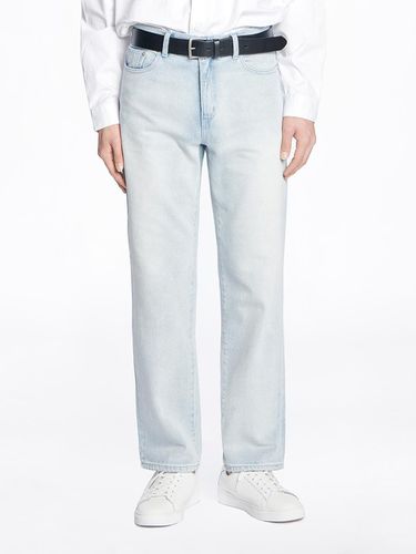 Premium Cotton Loose-fit Denim Pants [Light Wash] - THESTORI - Modalova