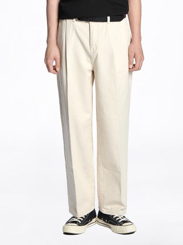 New Wide Sophisticated Denim Pants [Ivory] - THESTORI - Modalova