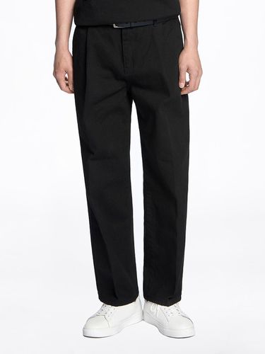 Wide Fit Premium Twill Denim Pants [Black] - THESTORI - Modalova