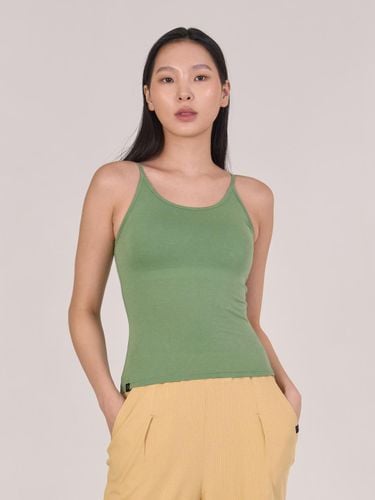 Basic Modal Cotton Blend Camisole [Hunt Green] (OZTI4022) - ozez - Modalova