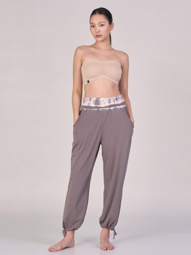 Waist Tie String Lightweight Pants [Gray] (OZPG6027) - ozez - Modalova