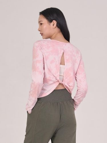 Back Twist Long Sleeve Cover-up [Pink] (OZS1156) - ozez - Modalova