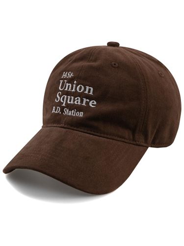 Union Square Brushed Cotton Ball Cap [Brown/Pink] - Wick - Modalova