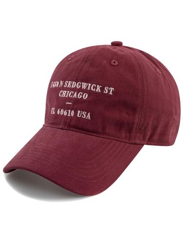 Cotton Adjustable Premium Ball Cap [Burgundy] - Wick - Modalova