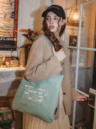 Corduroy Cotton Eco-friendly Tote Bag (MSXFBF102MTFR) - mavenmuse - Modalova