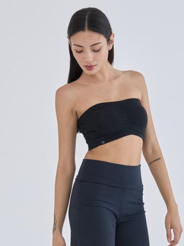 Basic Shirred Slim Fit Tube Top [Black] (OZTB5028) - ozez - Modalova