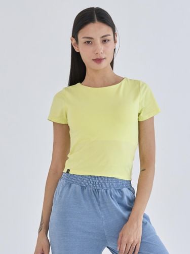 Back Keyhole Short Sleeve Slim Fit Camisole [GREEN] (OZTI4027) - ozez - Modalova