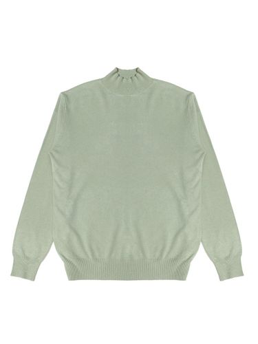 Half Turtleneck Cash Viscose Knit [GREEN] (KT001) - ALL CLASSIC - Modalova