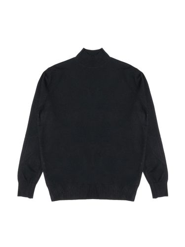 Half Turtleneck Ribbed Premium Knit [Black] (KT001) - ALL CLASSIC - Modalova