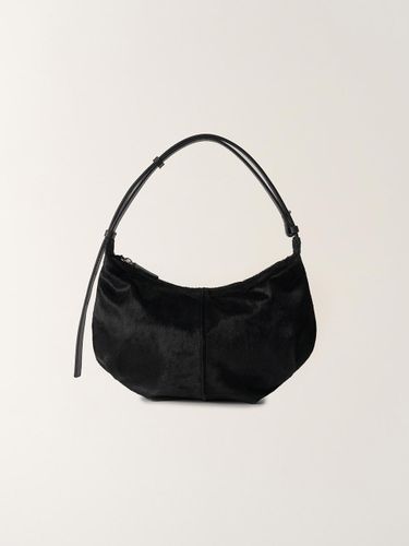 Calf-Hair Hobo Mini Shoulder Bag [Black] - NOTHING WRITTEN - Modalova