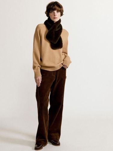 Relaxed Fit Wide-Wale Corduroy Carpenter Pants [Dark Brown] - NOTHING WRITTEN - Modalova