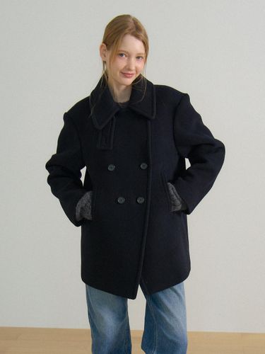 Double Breasted Premium Wool Half Coat [] - VEM.VER - Modalova