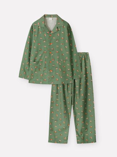 Cotton Flannel Loose Fit Long Sleeve Set (E114) - orcite - Modalova