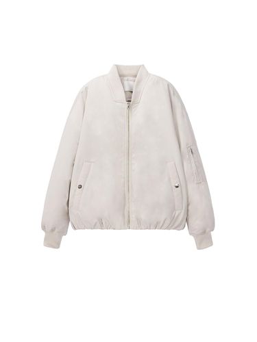 Memory Puff Sleeve Balloon Hem Bomber Jumper [] - Recur,ecur - Modalova