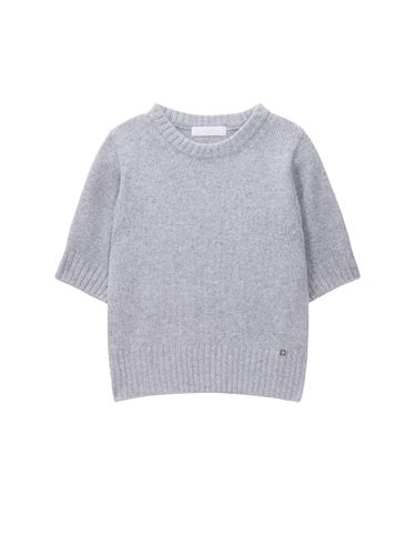 Alpaca Short Sleeve Round Neck Knit [] - Recur,ecur - Modalova