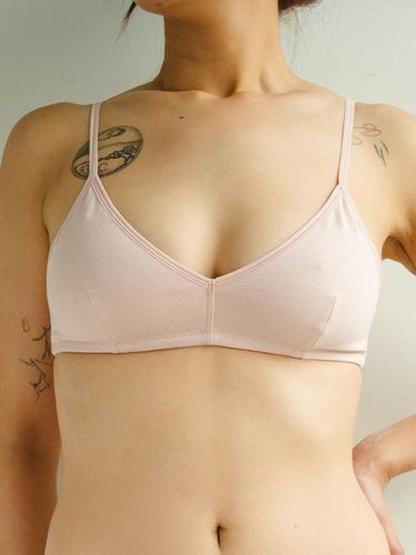 Organic Cotton Hookless Bralette [PINK] - Vivevive - Modalova