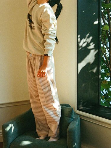 Cotton Wide Fit Cargo Pants [Pink] - vaca. - Modalova