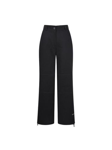 Cotton High Rise Wide Leg Pants [Black] - P_LABEL - Modalova