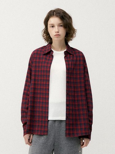 Flannel Vintage Check Cotton Shirt [] - LOEIL - Modalova