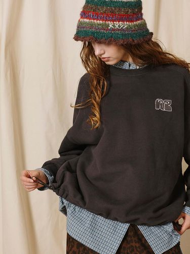 Raglan String Adjustable Cotton Sweatshirt [] - Between A and B - Modalova