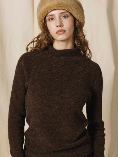 Shirring Hairy Turtleneck Top [] - Between A and B - Modalova