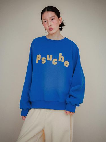 Logo Overfit Relaxed Sweatshirt [Sea Blue] - PSUCHE - Modalova