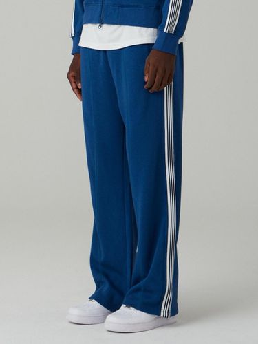 Authentic Line Semi-Bootcut Track Pants [Blue] - URBANAGE - Modalova