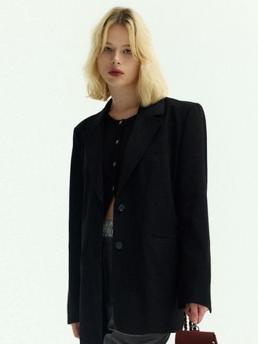 Wool Blend Single Tailored Jacket [BLACK] - FREI - Modalova